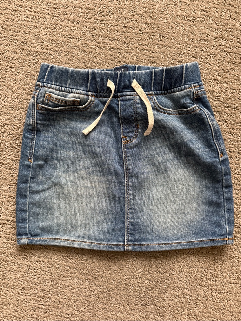 GAP Kids Denim Skirt with Drawstring